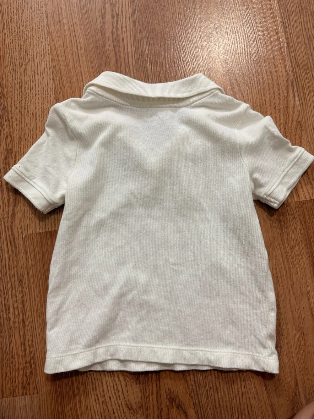 Old Navy White Polo with Green Dinosaur Patch - Kids
